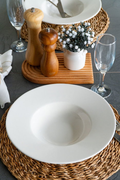 Hermia Katre 28 v2 Plato para Espaguetis Blanco 28 cm de Porcelana de 28 cm